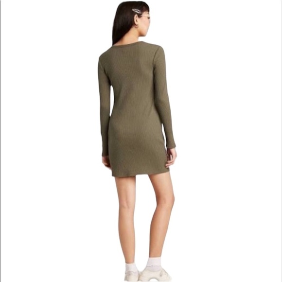 nwt Wild Fable Stretchy Ribbed Dress - Picture 2 of 7